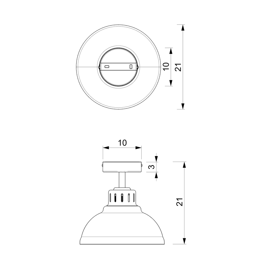 Candeeiro integrado SVEN 1xE27/15W/230V latão