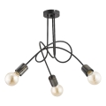 Candeeiro integrado TANGO 3xE27/15W/230V preto