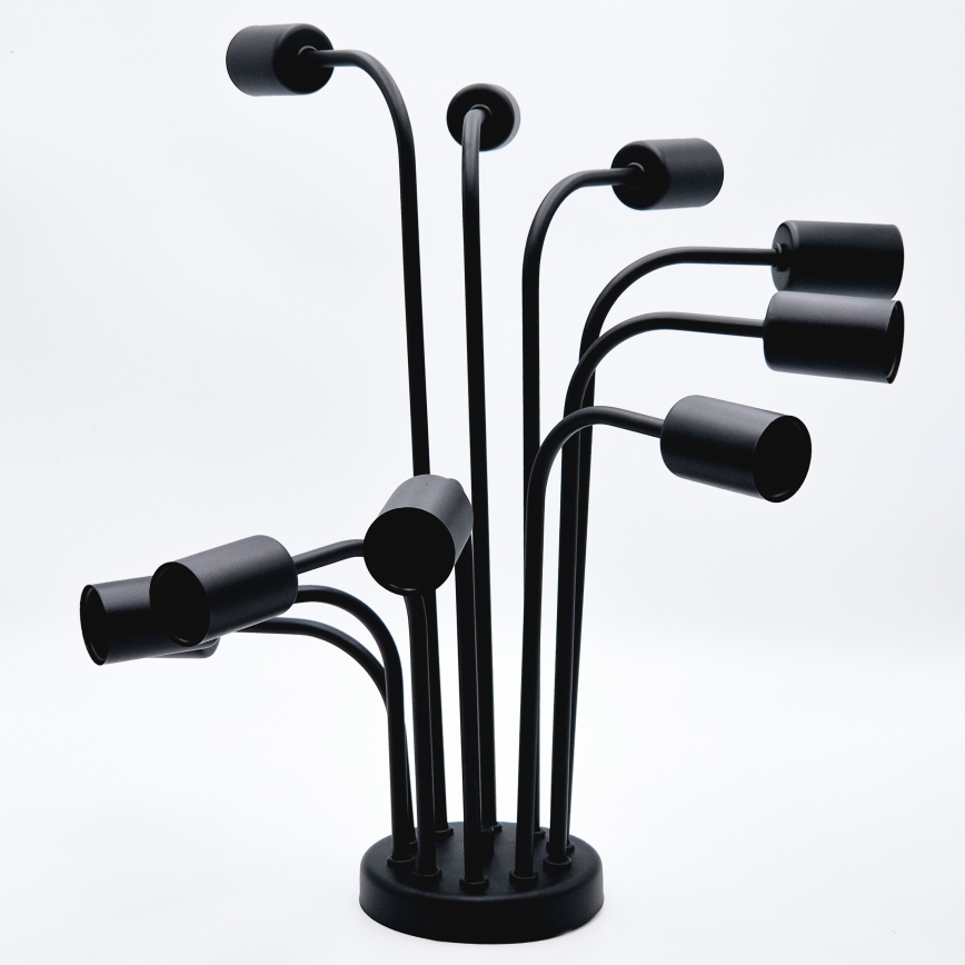 Candeeiro integrado TRINITY 10xE27/15W/230V preto
