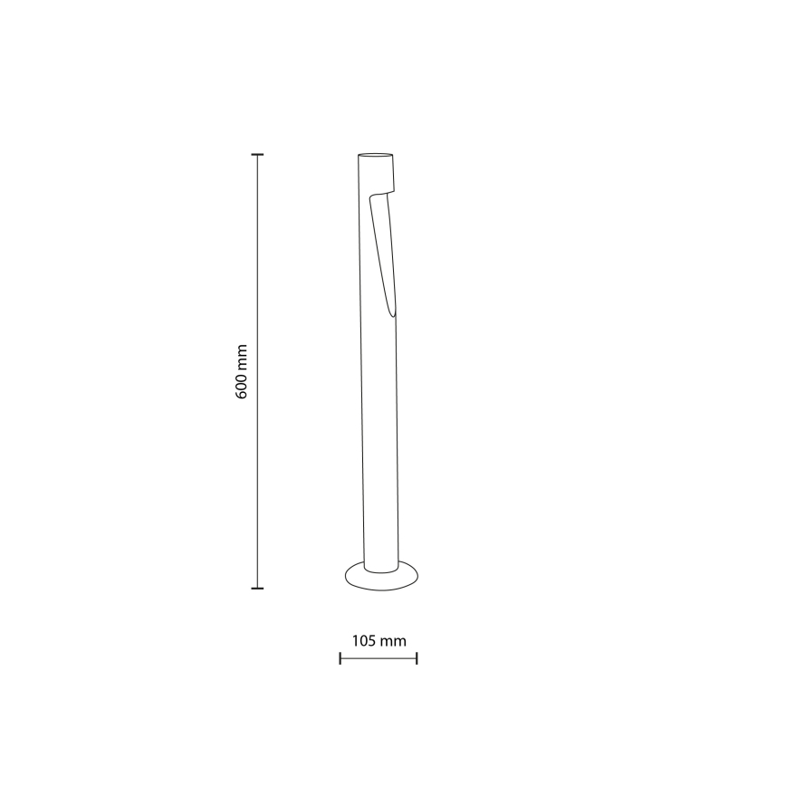 Candeeiro LED de exterior SENA M LED/5W/230V IP65 60 cm bege