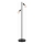 Candeeiro LED de pé 2xE27/7W/230V 2000K preto/dourado