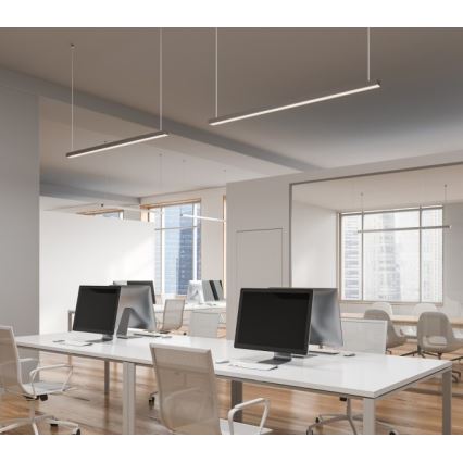 Luminária de teto LED KOLINE, montável em superfície ou pendente, LED/40W/230V 3000/4000/6500K 120 cm branca