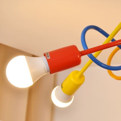 Candeeiro LED integrado de criança OXFORD 5xE27/15W/230V