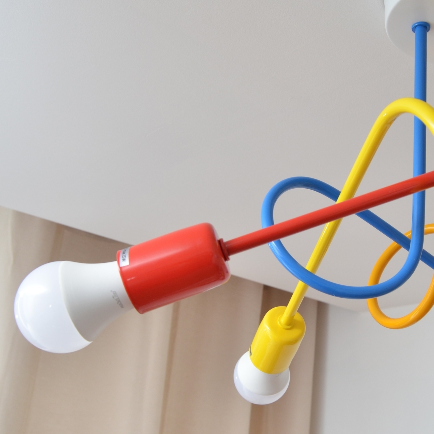 Candeeiro LED integrado de criança OXFORD 5xE27/15W/230V