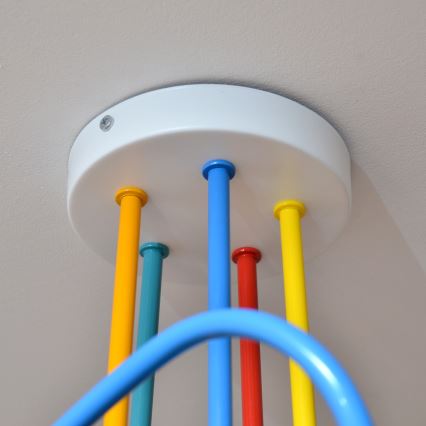 Candeeiro LED integrado de criança OXFORD 5xE27/15W/230V