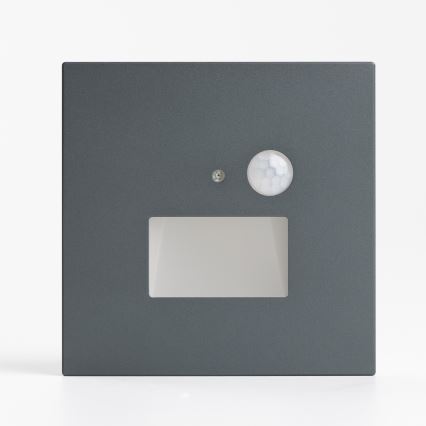 Luminária LED para escadas com sensor de movimento e de crepúsculo LED/1,5W/230V 3000/4000/6500K antracite