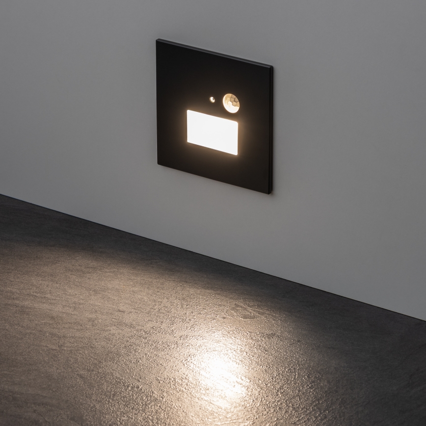 Luminária LED para escadas com sensor de movimento e de crepúsculo LED/1,5W/230V 3000/4000/6500K antracite