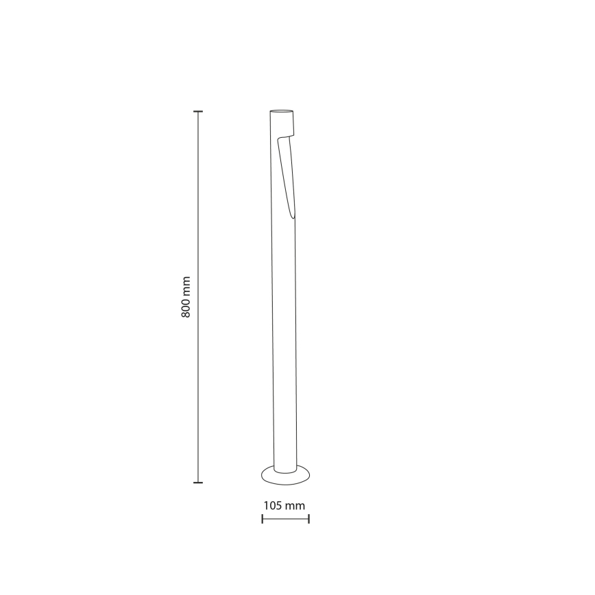 Candeeiro LED para exterior SENA L LED/5W/230V IP65 80 cm bege