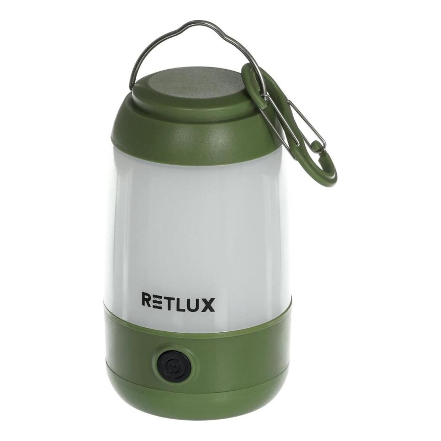 Candeeiro LED portátil regulável LED/3W/3xAAA verde