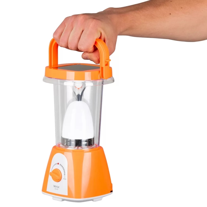 Candeeiro LED solar com regulação e função power bank LED/230V 710 brilhante 1600 mAh