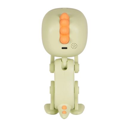 Candeeiro de noite LED RGBW regulável para crianças com despertador ROBOT LED/1W/5V 1200 mAh