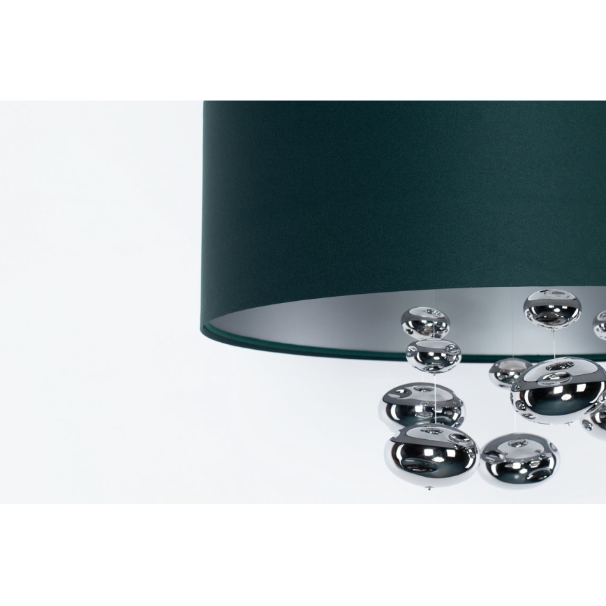 Candeeiro pendente BUBBLE com cabo, 1x E27 (máx. 60W, 230V), Ø 50 cm, verde