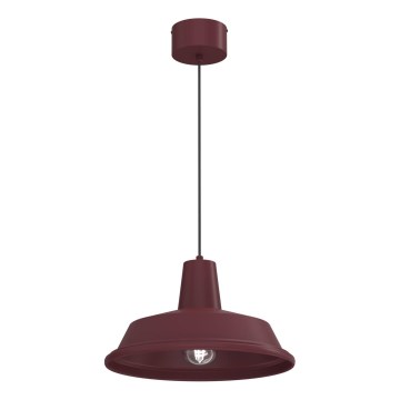 Candeeiro pendente CLASS 1xE27/15W/230V borgonha