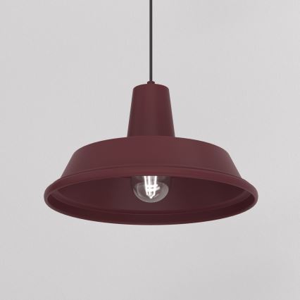 Candeeiro pendente CLASS 1xE27/15W/230V borgonha