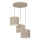 Candeeiro pendente com cabo ARDEN 3xE27/15W/230V Ø 30 cm bege