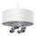 Candeeiro pendente com cabo BUBBLE 1xE27/60W/230V Ø 50 cm branco