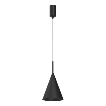 Candeeiro pendente com cabo CAPITAL 1xGX53/15W/230V Ø 17 cm preto