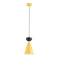 Candeeiro pendente com cabo ENTORI 1xE27/15W/230V amarelo/preto