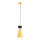 Candeeiro pendente com cabo ENTORI 1xE27/15W/230V amarelo/preto