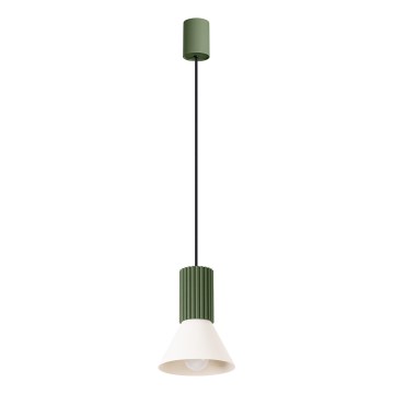 Candeeiro pendente com cabo ESTRIA, 1xE14/10W/230V, diâmetro 14 cm, verde