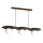 Candeeiro pendente com cabo FLAT 3xE27/15W/230V castanho