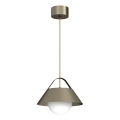 Candeeiro pendente com cabo FUNDA 1xE27/15W/230V bronze