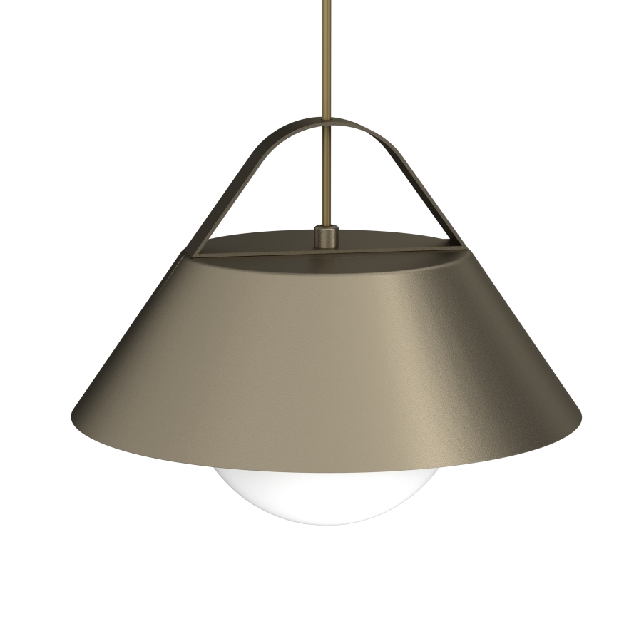 Candeeiro pendente com cabo FUNDA 1xE27/15W/230V bronze