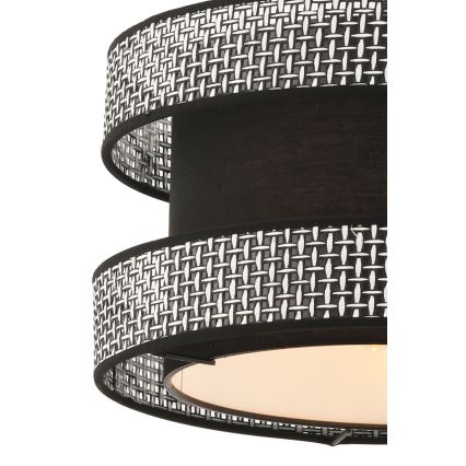 Candeeiro pendente com cabo HALO 1xE27/60W/230V preto/cinzento