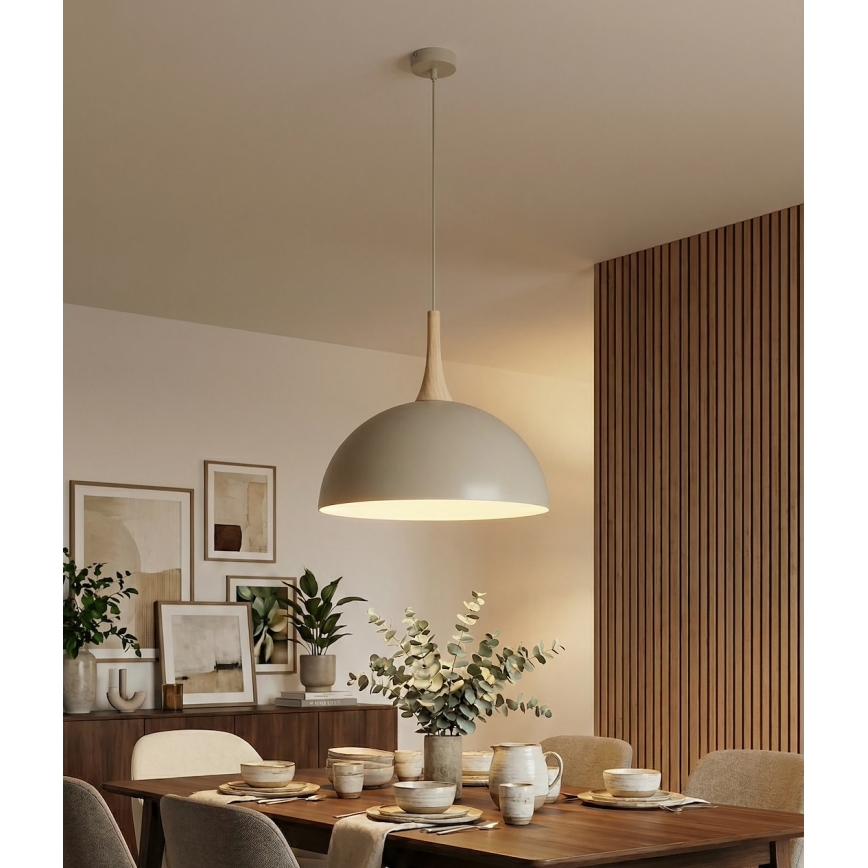 Candeeiro pendente com cabo NAUTICA 1xGX53/12W/230V bege