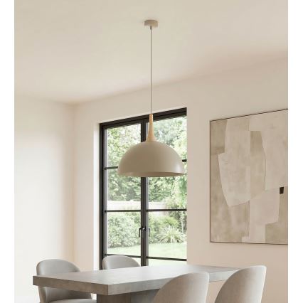 Candeeiro pendente com cabo NAUTICA 1xGX53/12W/230V bege
