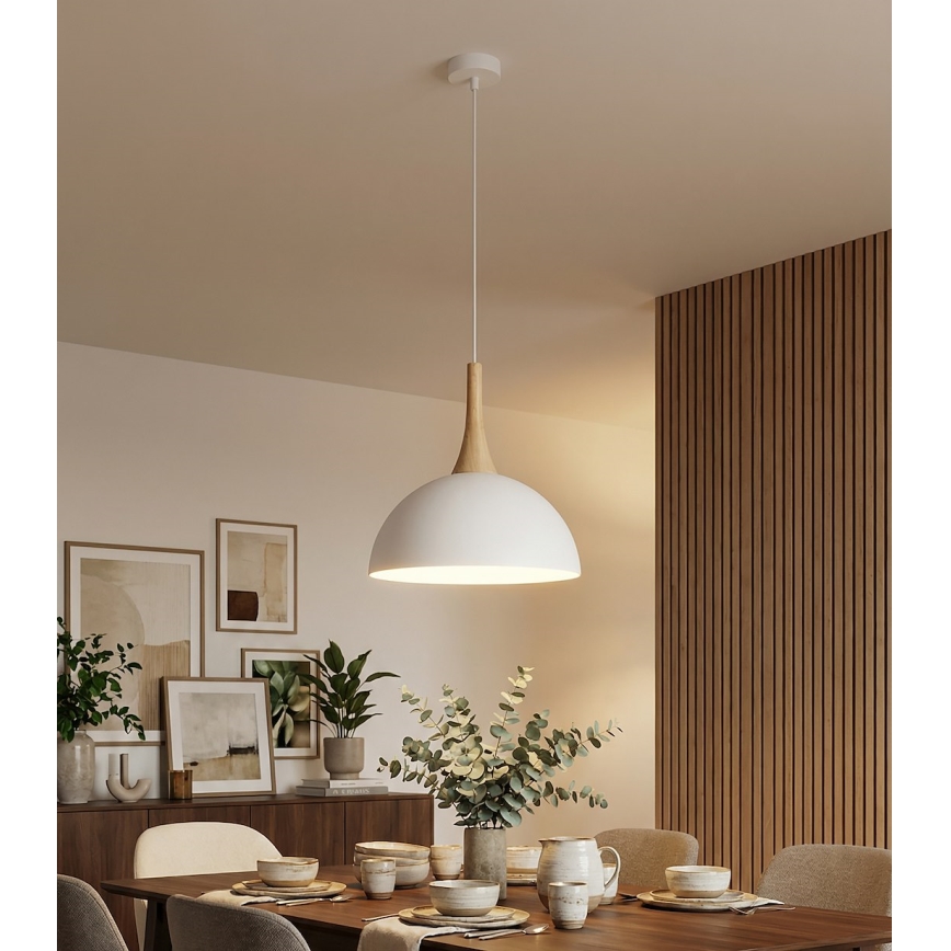 Candeeiro pendente com cabo NAUTICA 1xGX53/12W/230V branco