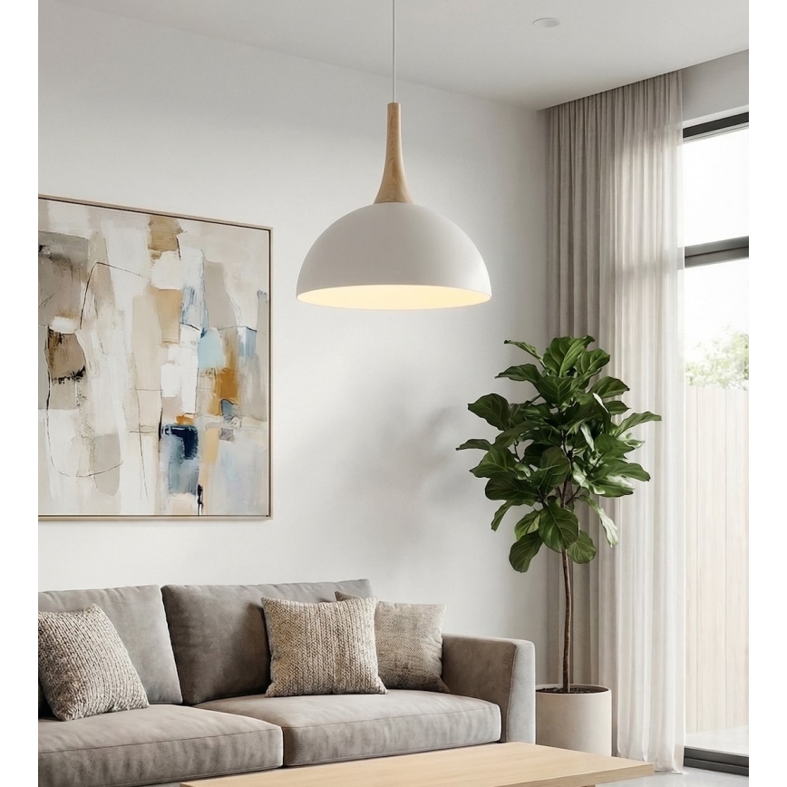 Candeeiro pendente com cabo NAUTICA 1xGX53/12W/230V branco