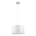 Candeeiro pendente em cabo AIDA 1xE27/60W/230V Ø 35 cm carvalho/branco