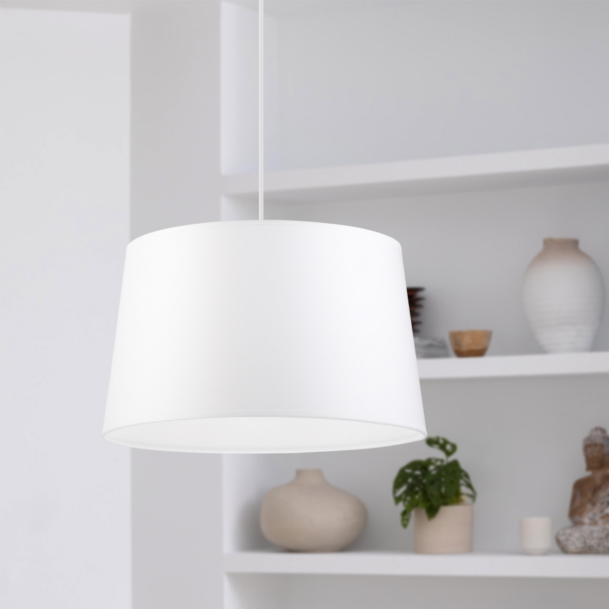 Candeeiro pendente em cabo AIDA 1xE27/60W/230V Ø 35 cm carvalho/branco