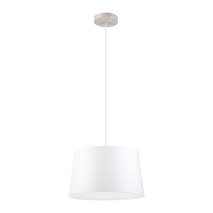 Candeeiro pendente em cabo AIDA 1xE27/60W/230V Ø 35 cm carvalho/branco