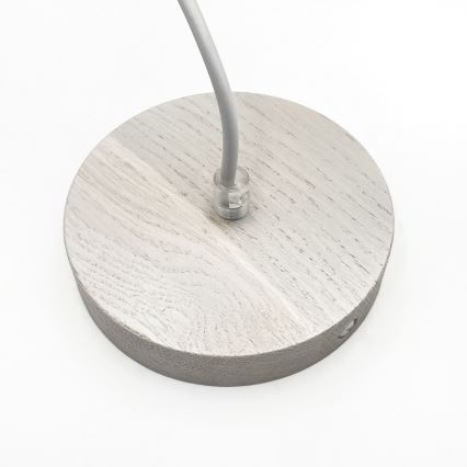 Candeeiro pendente em cabo AIDA 1xE27/60W/230V Ø 35 cm carvalho/branco