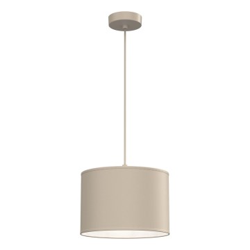 Candeeiro pendente em cabo ARDEN 1xE27/15W/230V diâmetro 25 cm bege