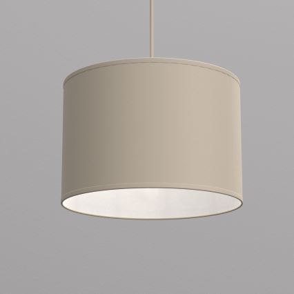 Candeeiro pendente em cabo ARDEN 1xE27/15W/230V diâmetro 25 cm bege