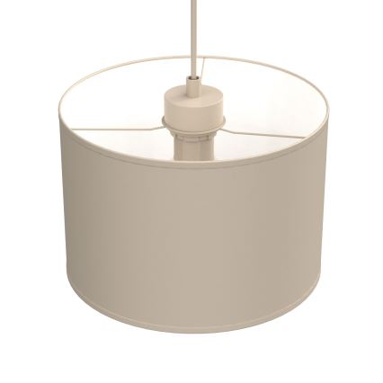 Candeeiro pendente em cabo ARDEN 1xE27/15W/230V diâmetro 25 cm bege