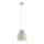 Candeeiro pendente em cabo ASLI 1xE27/15W/230V, bege