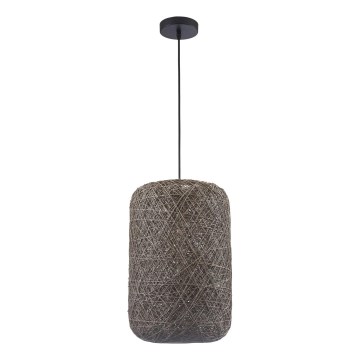 Candeeiro pendente em cabo ELLEN 1xE27/20W/230V Ø 30 cm antracite