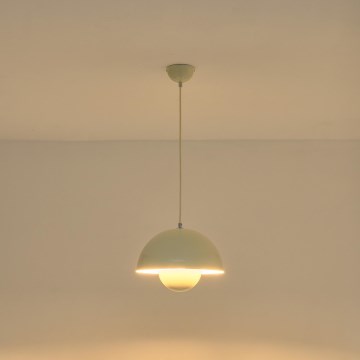 Candeeiro pendente em cabo JARDEN 1xE27/15W/230V cor creme