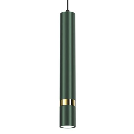 Candeeiro pendente em cabo JOKER 1xGU10/25W/230V verde/dourado