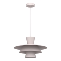 Candeeiro pendente em cabo PLATO 1xE27/15W/230V, creme
