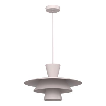 Candeeiro pendente em cabo PLATO 1xE27/15W/230V, creme