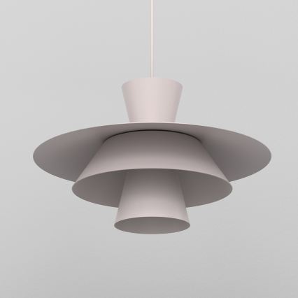 Candeeiro pendente em cabo PLATO 1xE27/15W/230V, creme