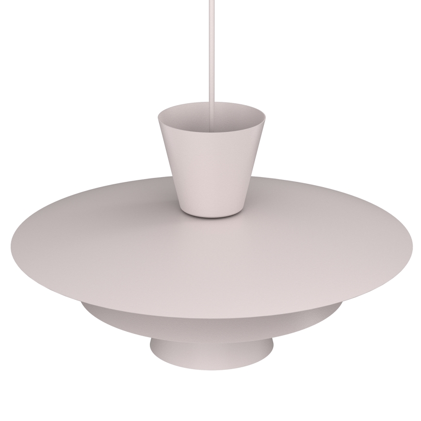 Candeeiro pendente em cabo PLATO 1xE27/15W/230V, creme