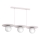 Candeeiro pendente FLAT 3xE27/15W/230V cor creme