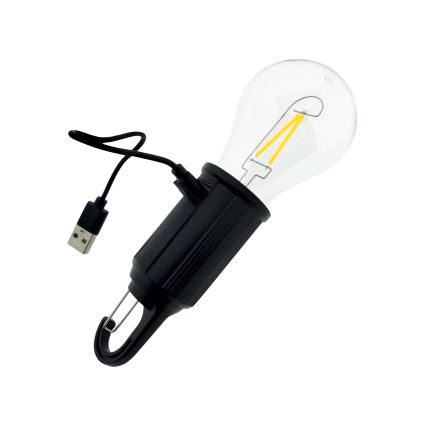 Candeeiro pendente LED regulável recarregável para exterior LED/3W/5V 400 mAh IP44