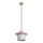 Candeeiro pendente MAB com cabo 1xE27/15W/230V Ø 22 cm betão/cinzento